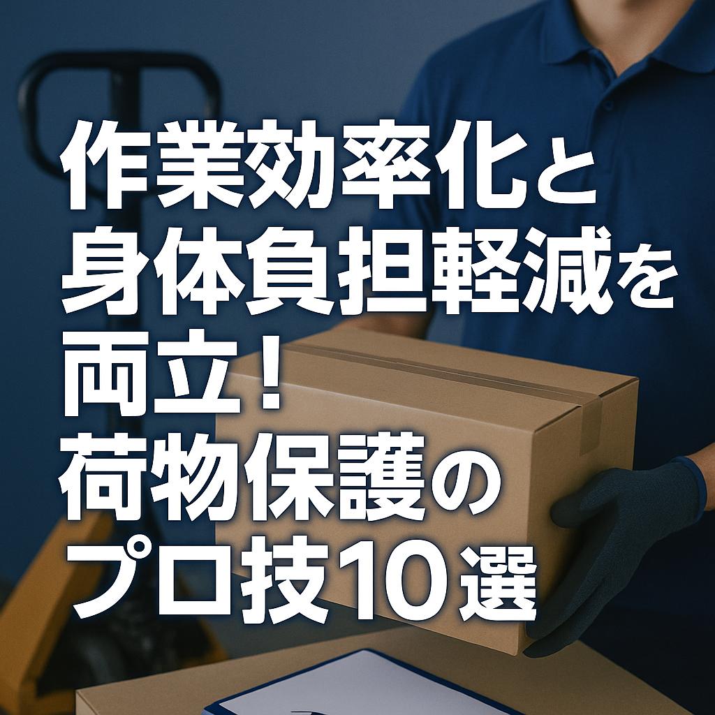 作業効率化と身体負担軽減を両立！荷物保護のプロ技10選