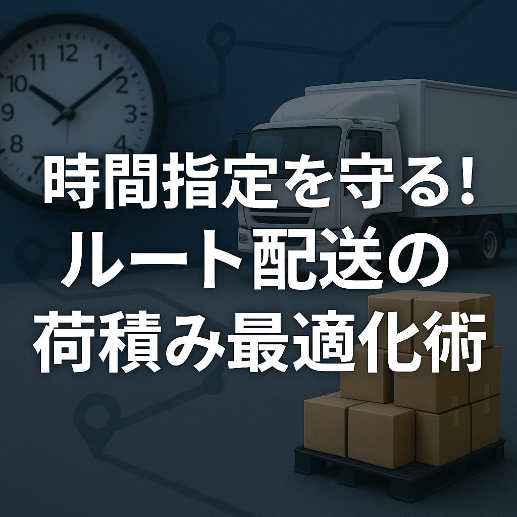 時間指定を守る!ルート配送の荷積み最適化術