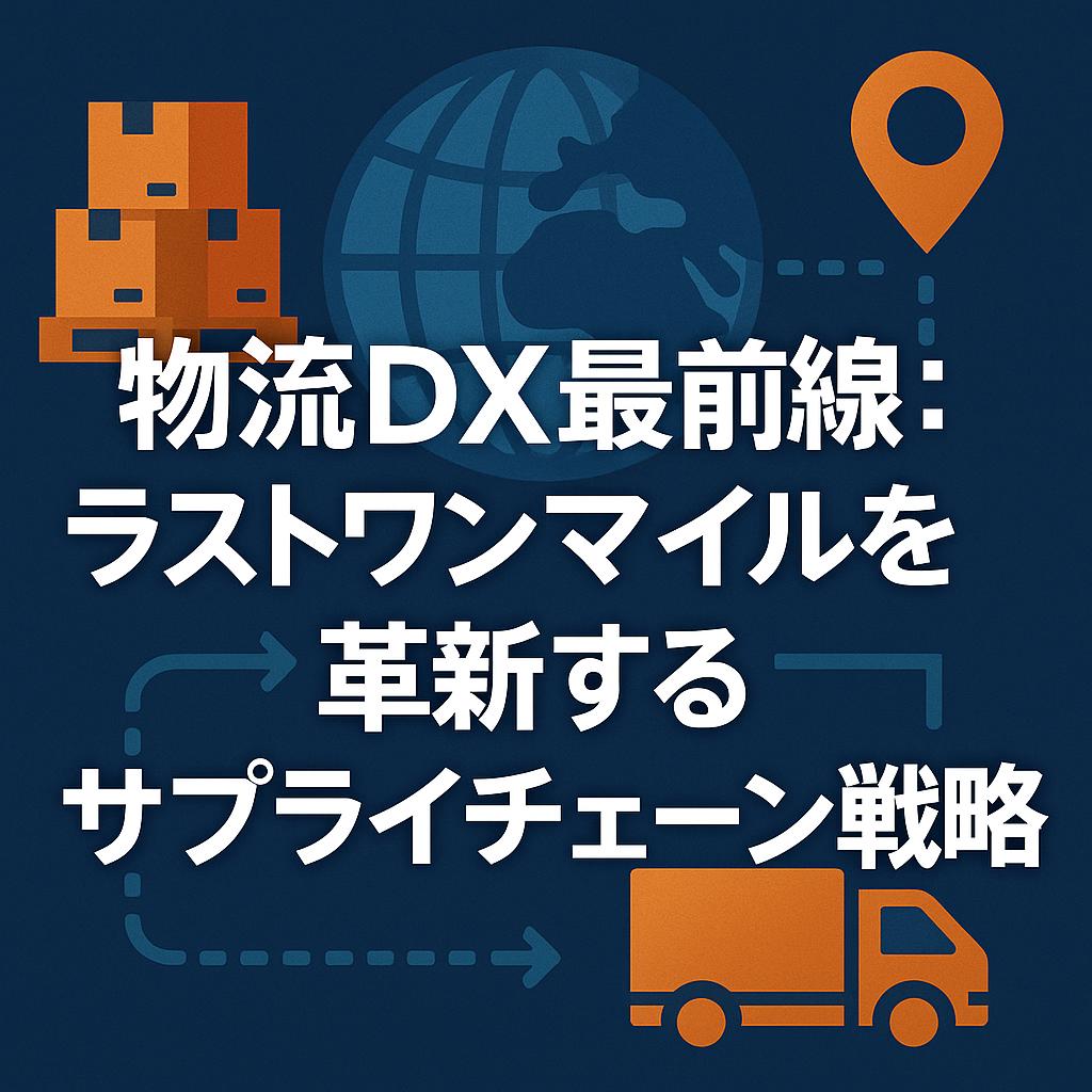 物流DX最前線：ラストワンマイルを革新するサプライチェーン戦略