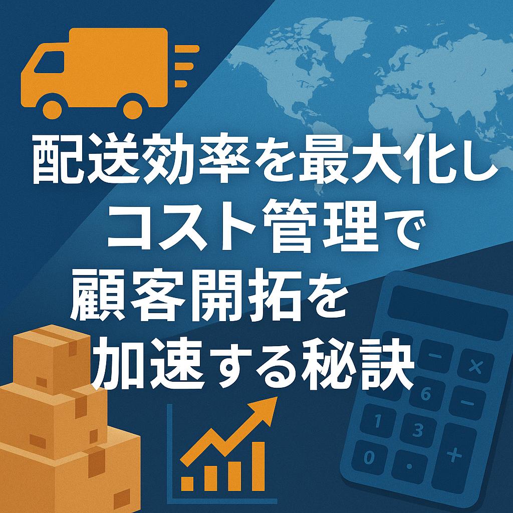 配送効率を最大化し、コスト管理で顧客開拓を加速する秘訣