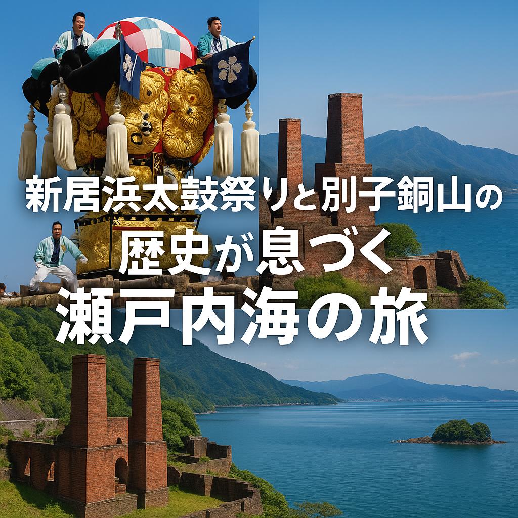 新居浜太鼓祭りと別子銅山の歴史が息づく瀬戸内海の旅
